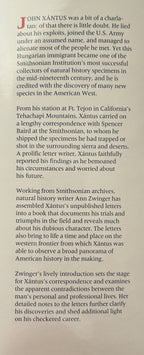 JOHN XANTUS: THE FORT TEJON LETTERS 1857-1859