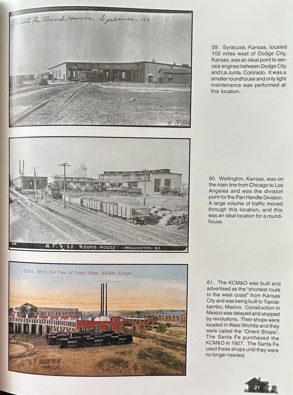 POSTCARD HISTORY OF THE EARLY SANTA FE RAILWAY (signed copy)