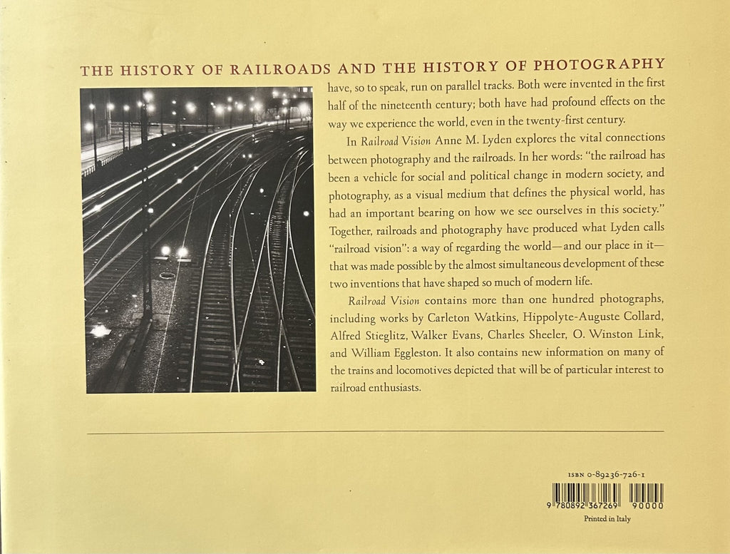 RAILROAD VISION: Photography, Travel and Perception