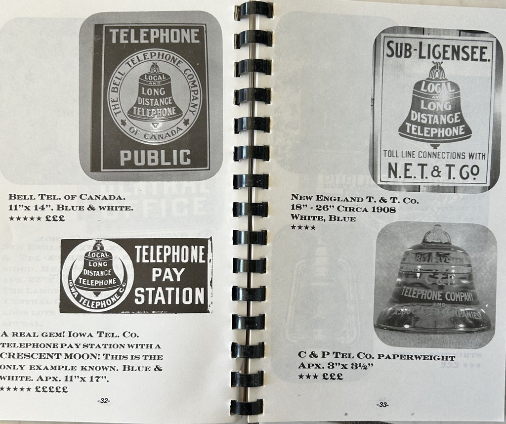 Collectors Guide to TELEPHONE, TELEGRAPH & EXPRESS CO. ADVERTISING