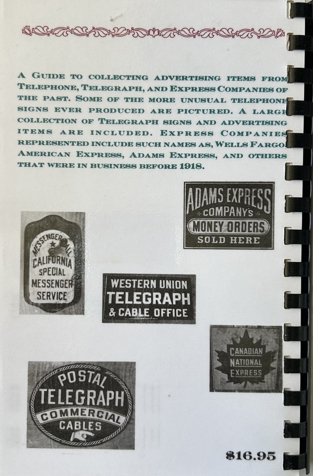 Collectors Guide to TELEPHONE, TELEGRAPH & EXPRESS CO. ADVERTISING