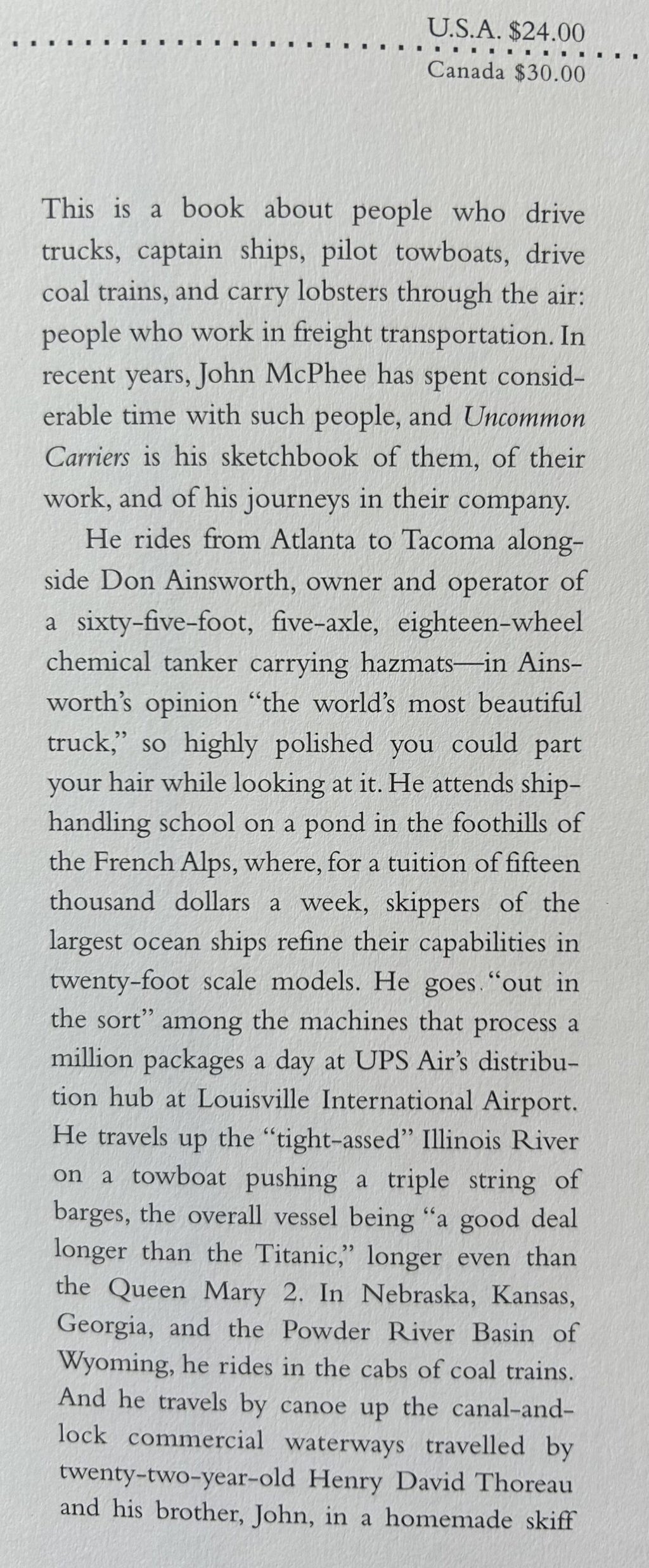 UNCOMMON CARRIERS
