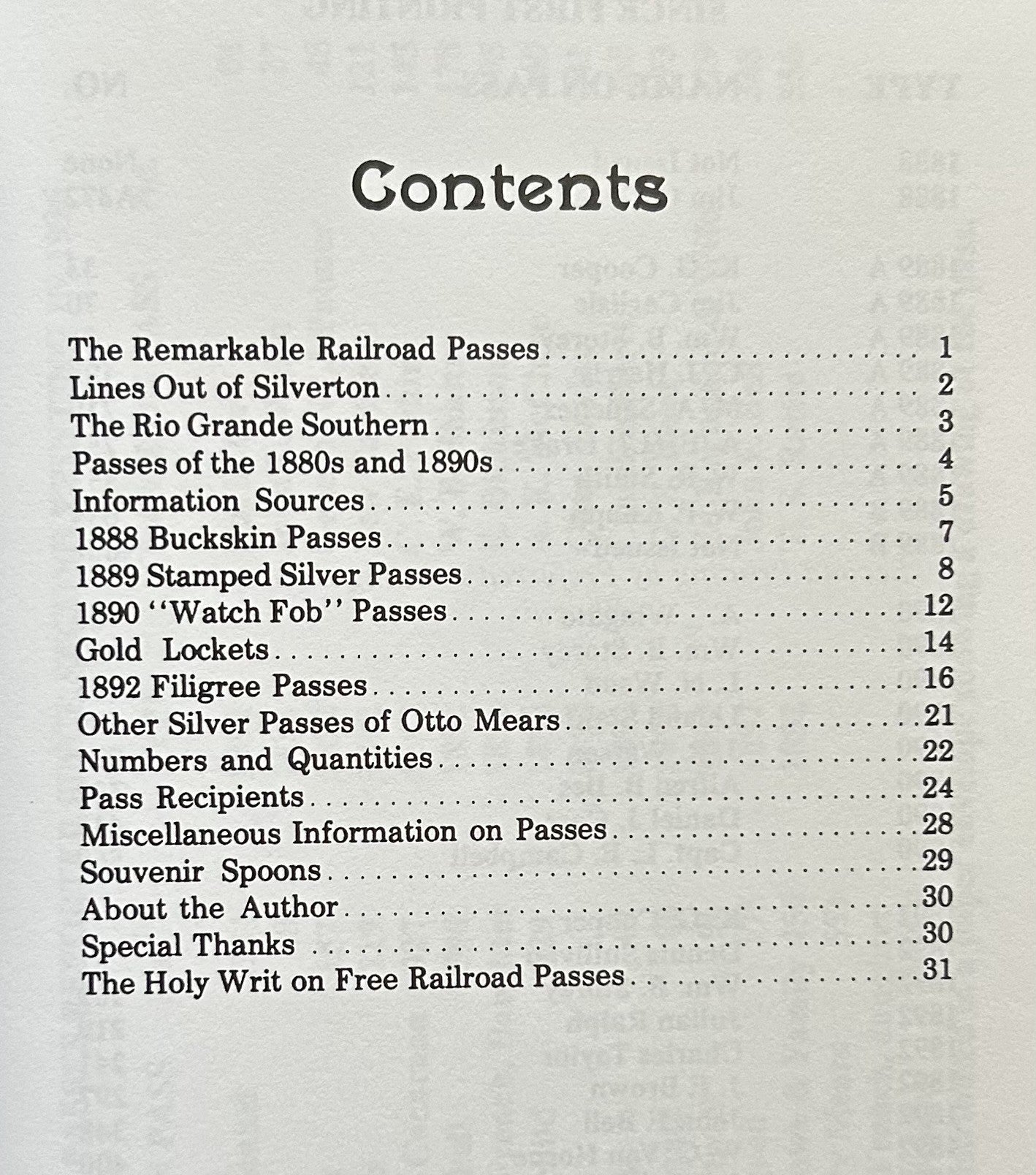 THE REMARKABLE RAILROAD PASSES OF OTTO MEARS (Signed Copy)