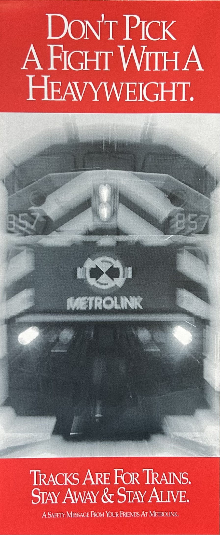 METROLINK Inaugural Service (timetable) to Antelope Valley, Jan 1994